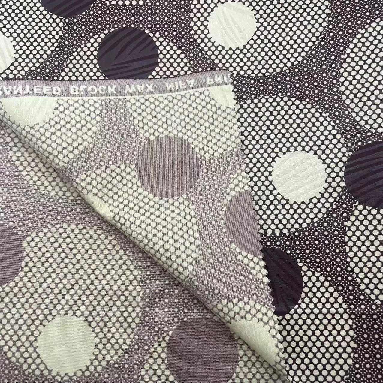 Chinese Textile New Design Customization 100% Polyester African Wax Print Embossed Fabric For Clothing Home Textile