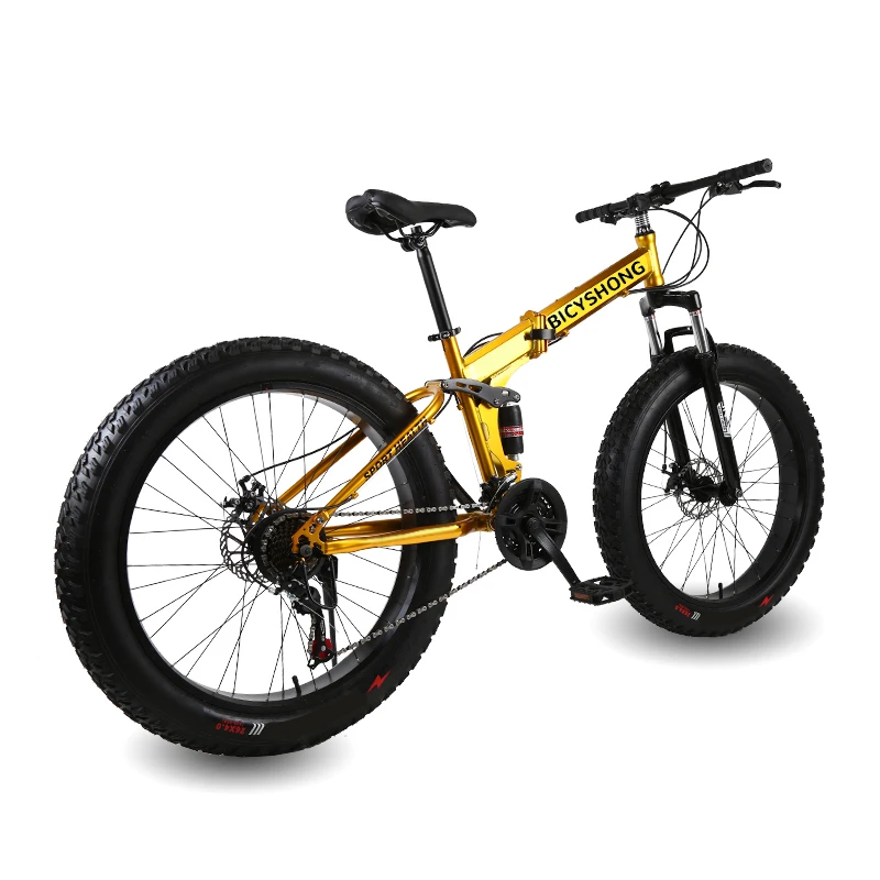 Double shock absorber 26 inch/21 24 27 speeds disc brake mountain bike, mountain bicycles,bicicleta mountain folding Snow bike