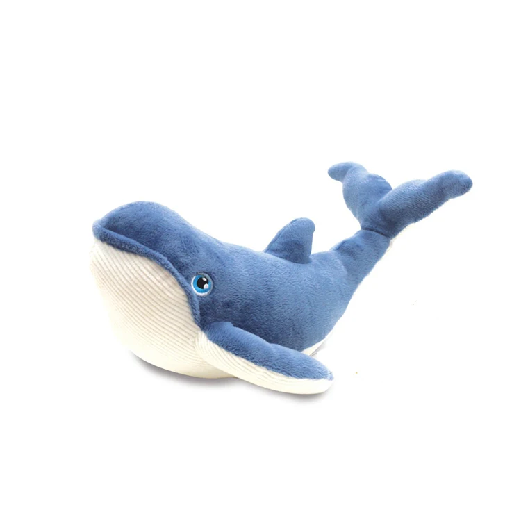 Handmade Custom Plush Whale Toy for Children Cute Soft Stuffed Sea Animals Comforter Feature  Factory Wholesale
