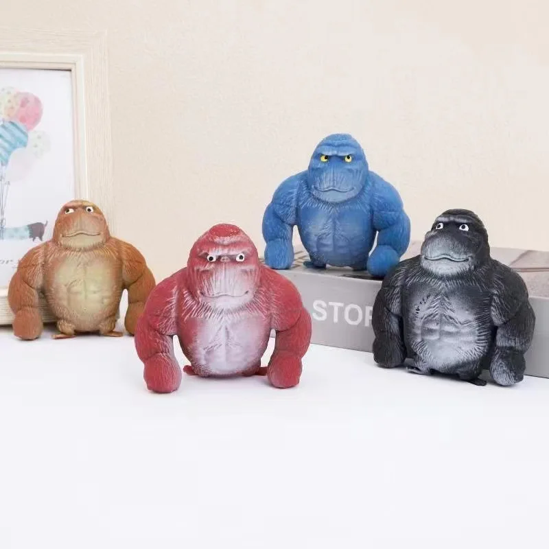 New Creative Modern Novel Design Decompression Stretch Toy Stretch Monkey Anti Stress Squeeze Toys Decompression Gorilla