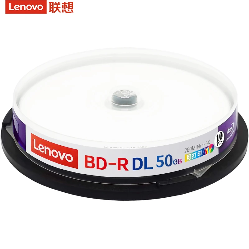 Lenovo Wholesale Cheap blue ray disk, Printable blu-ray 260 min 1-6x 50gb, 25gb 130 min blank disc BD-R