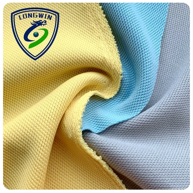 Polo Shirt outdoor sports work suits hats labor vest 100% coolpass brand cross section polyester knitting pique mesh fabric