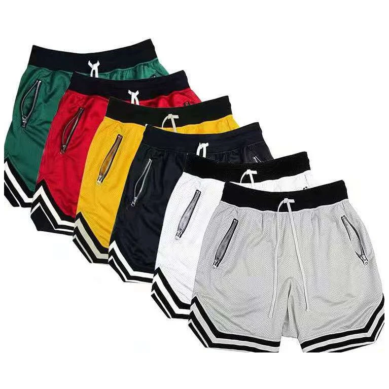 Wholesale Custom Design Logo Men Basketball Sportswear Short Pants Man Basket Ball  Mesh Polyester Shorts