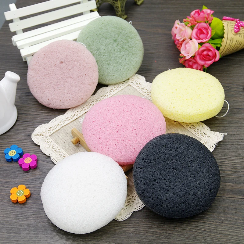 100% Natural Konjac Sponge Bath Shower Body Cleansing Wholesale Exfoliating Bath Sponge For All Skin