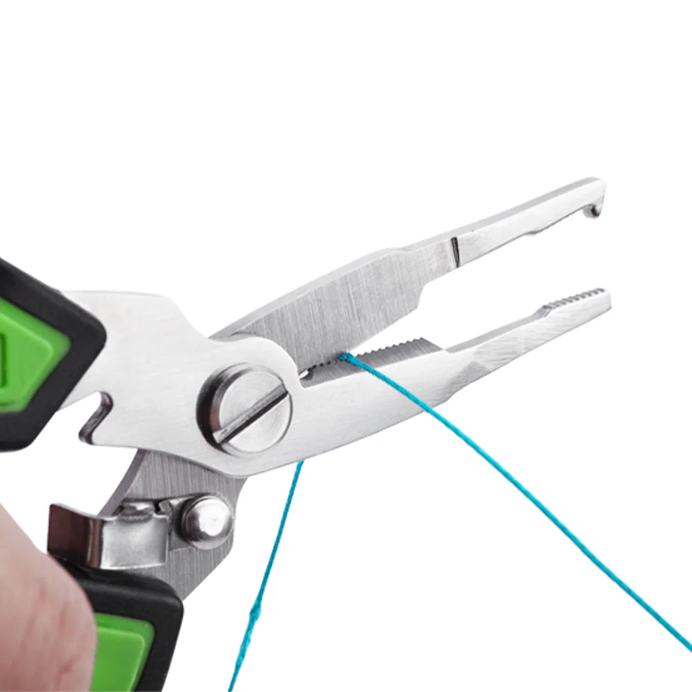 Aluminum Fishing Pliers Line Cutters Hook Remover Split Ring Fishing Tools Multi Function Fishing Tackle Tool