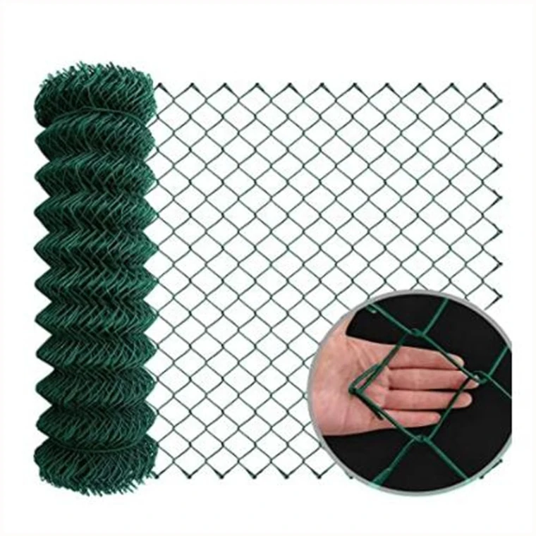 pvc green diamond fence for protecting the garden or commercial property