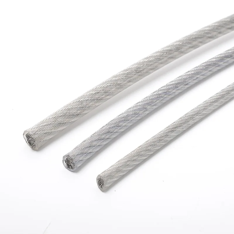 China PVC Coated Aircraft Cable Multi Color Coated High Strength Stainless Steel Wire Rope for Industrial