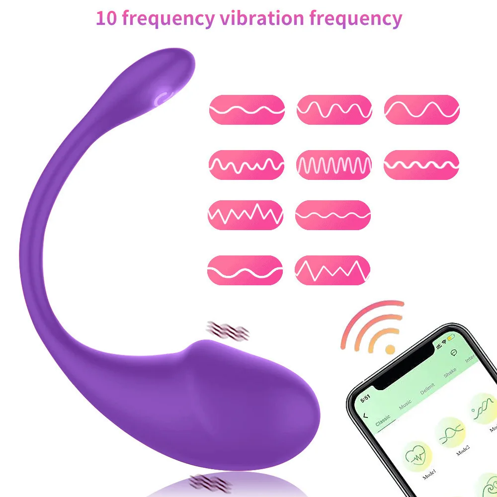 Long Distance  Women Love Egg bluetooth Vibrator Wearable Smart App Wireless Remote Controlled Vibrating Dildo G spot sex toy
