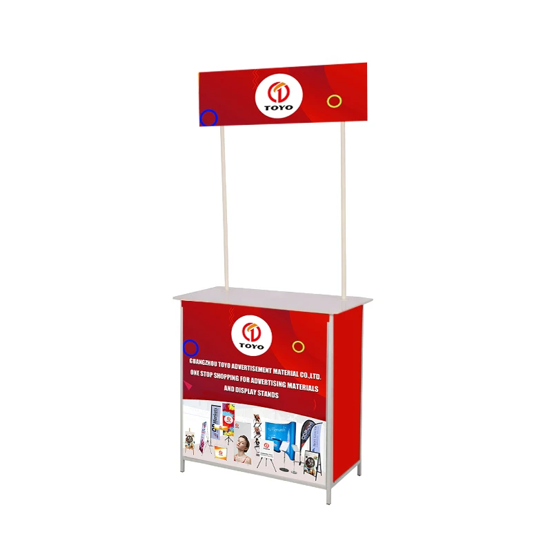 
 Рекламный металлический складной стол с логотипом на заказ  