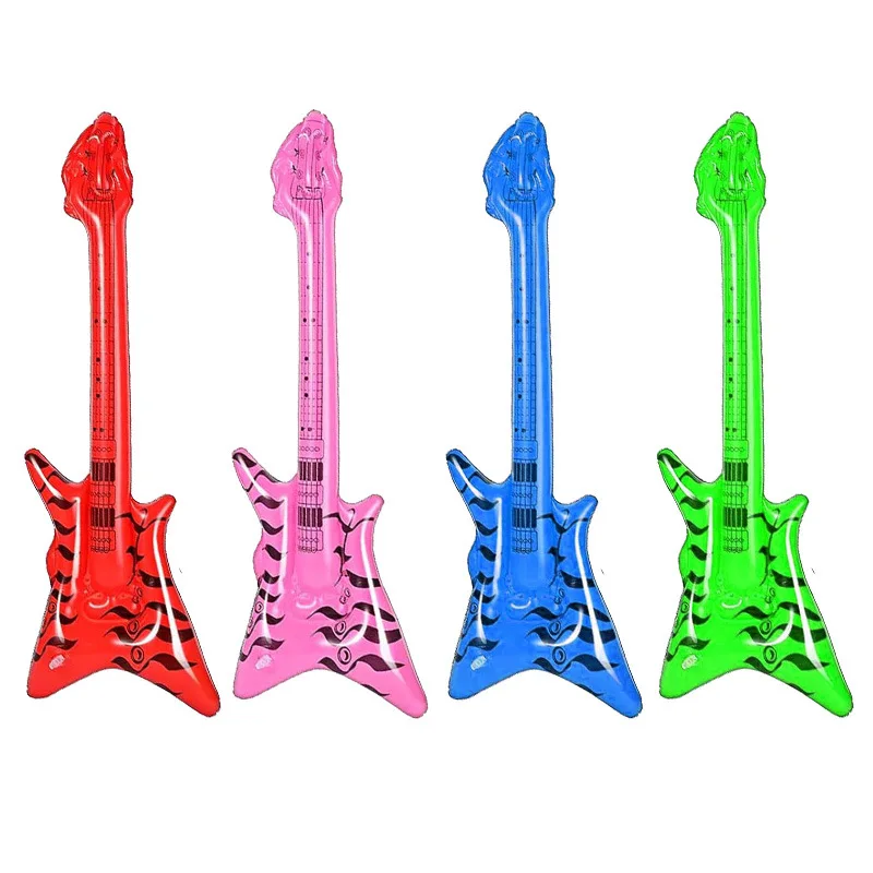 PVC Inflatable Musical Instruments Stage Props Musical Instruments Party Toys Inflatable Guitars Microphones