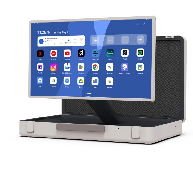 27 Inch Touch Screen Follow Me Go Smart Screen Packed All In One Briefcase Portable Battery Powered Smart Display