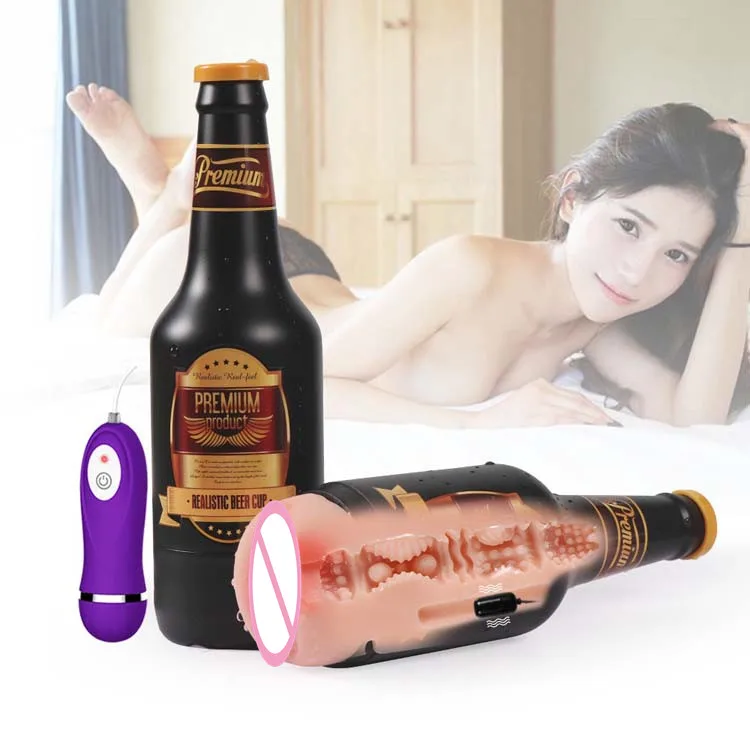 Vibrating Soft and realistic vagina male masturbator pussy masturbation cup vaginal ejaculation man sex toy masturbation cup