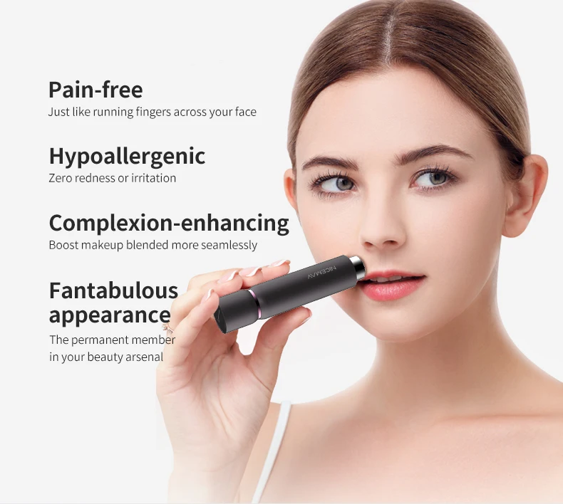 Customized Logo New Face Trimmer Shaver Usb Rechargeable Facial Mini Portable Electric Hair Removal Epilator for Women