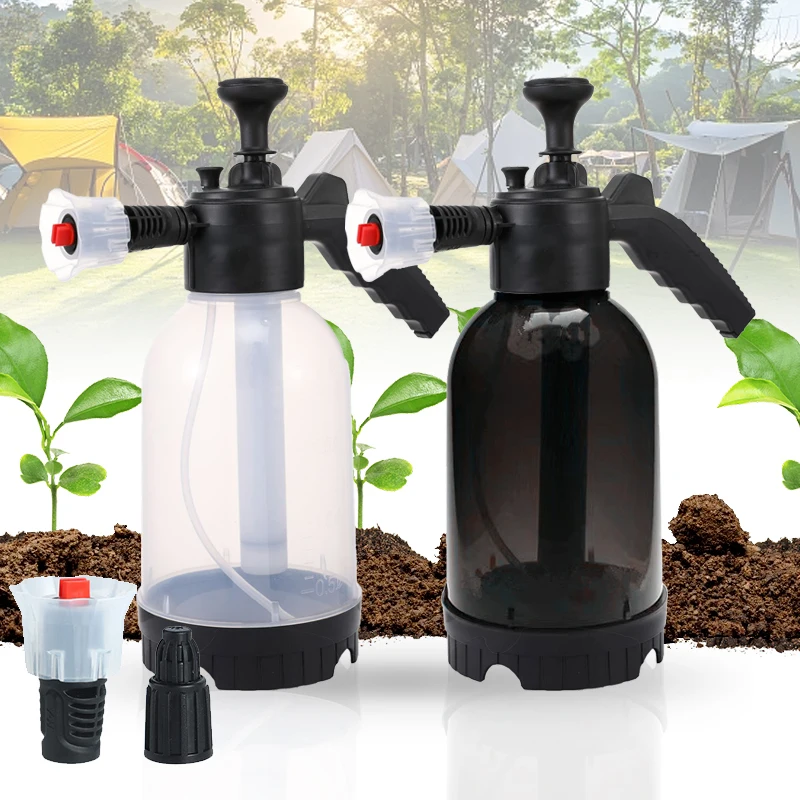 Портативный Многофункциональный ручной насос 2 л для мойки автомобиля, распылитель воды для полива, распыления сорняков и автомойки