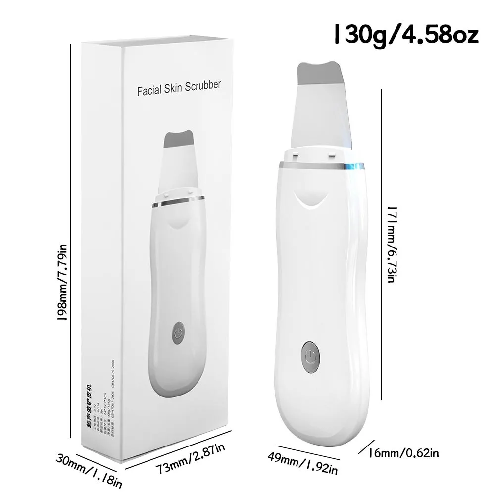 Ultrasonic beauty portable face massager skin care tool scrubber 2022 ultrasonic face beauty personal care skin scrubber