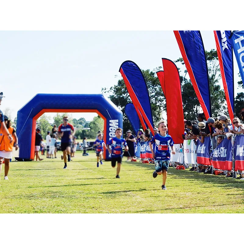 Factory custom inflatable arch sports event decoration star finish line arch inflatable arch entrance for racing competitions