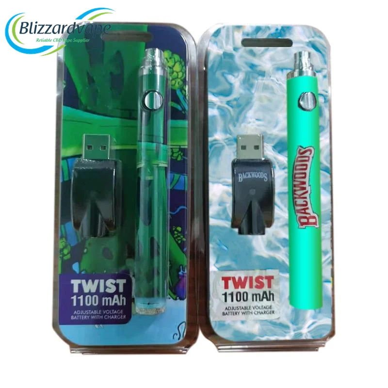 Backwoods Cbd Vape Battery Adjustable Voltage Cbd Cartridge Vape Pen Battery 2021 Twist Cbd Battery Pen