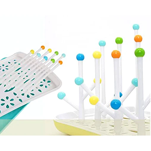 Wholesale BPA Free Easy Cleaning Baby Pacifier Bottle Dryer Holder Large Capacity Detachable Drain Water Baby Bottle Drying Rack