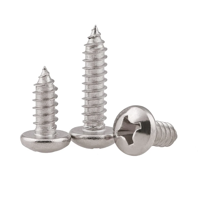 SS304    Countersunk Head Self Tapping Screw Mirco Philip-Pan Head Hex Socket Black Steel Screw