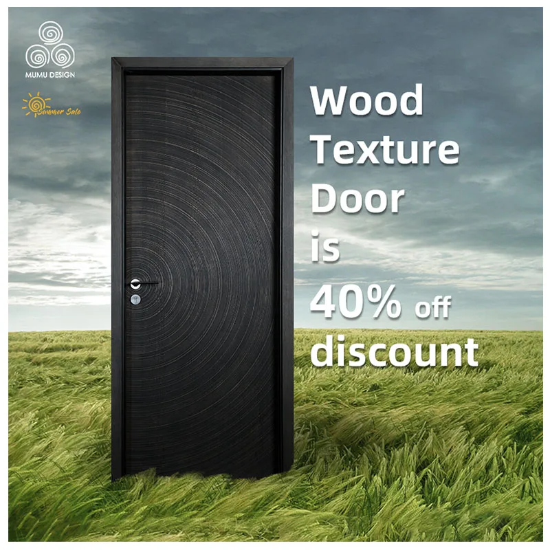 MUMU Design Customized Front Home Decor Modern Villa House Solid Wood Panel Pivot Doors Exterior Wooden Door Main