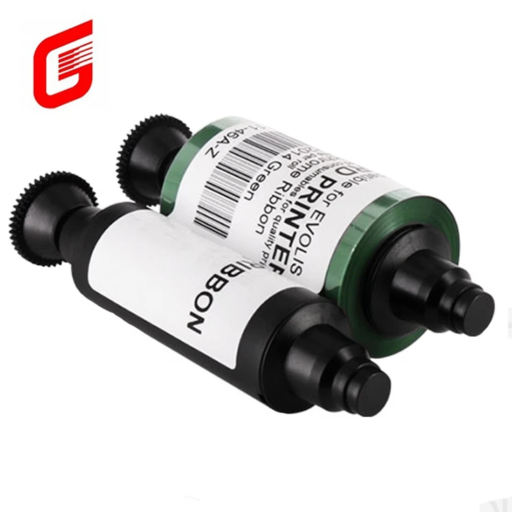 Compatible R2014 Green Ribbon For Evolis pvc id card Printer Pebble Series Dualys 3