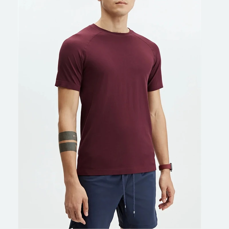 YX-MA05 Wholesale Custom Pima Cotton T-shirts Slim Fit Plain Men Tshirts