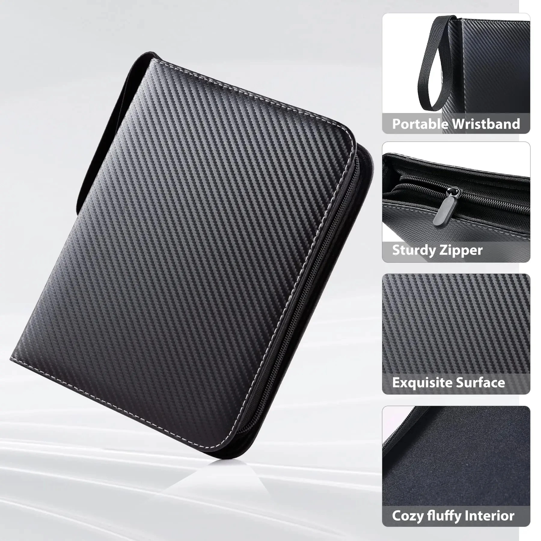 900 Pockets Card Binder with Sleeves for Trading Baseball Card Binder Carrying Organizer for Sports Card and TCG