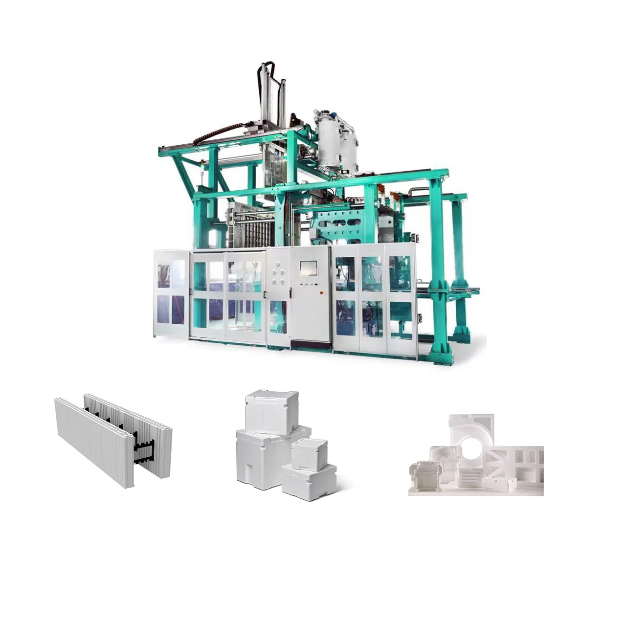 One Touch EPS Shape Moulding Machine for the Production of Polystyrene