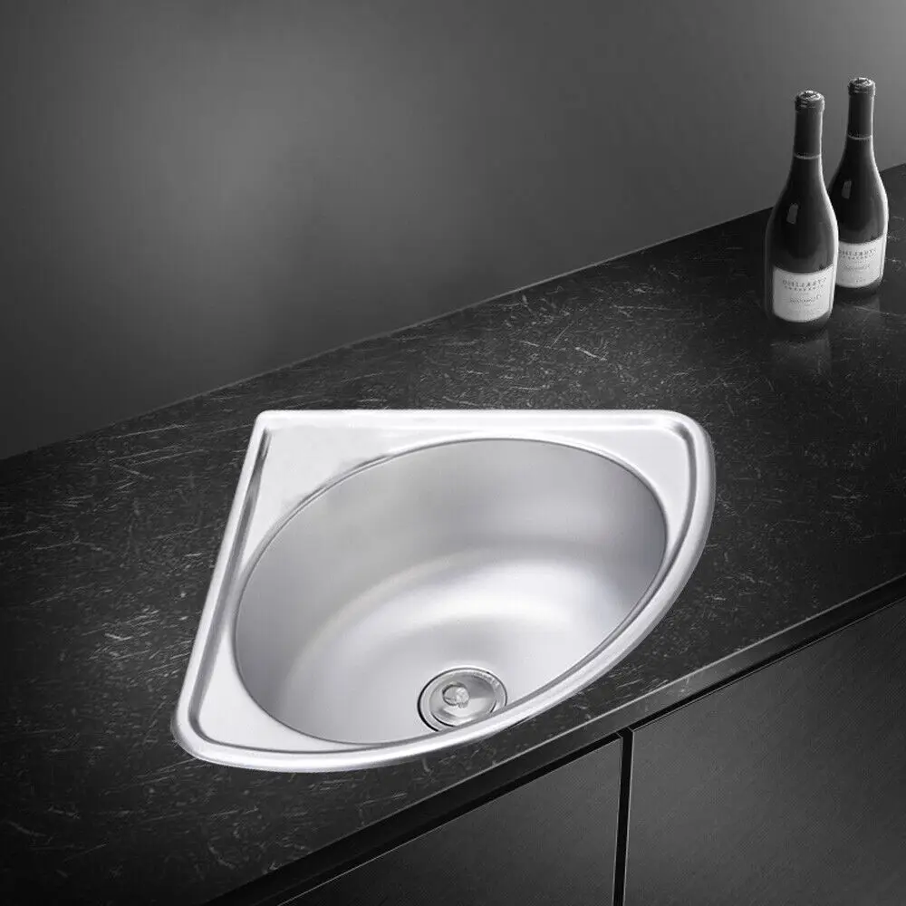 high quality wall mount 304 stainless steel hand wash corner sink