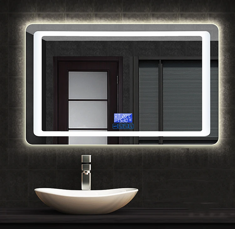 Wholesale High Quality LED Smart Bathroom Mirror with Touch Screen Bluetooth Speaker Bath Mirrors
