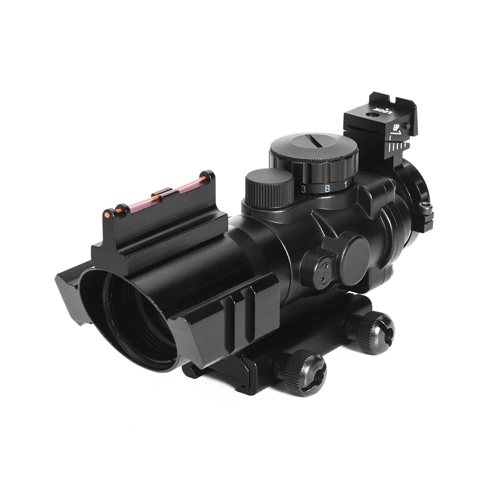 Высококачественный тактический оптический прицел s 4x32 ACOG красный волоконный прицел красный зеленый светящийся прицел для спорта на открытом воздухе