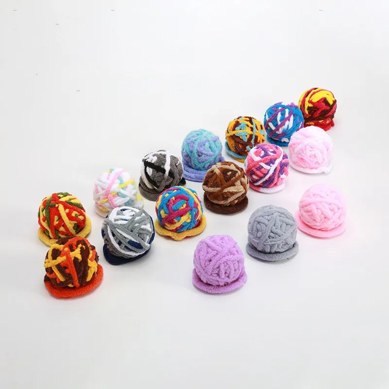 Hot Selling Funny Cat Wool Yarn Ball Toy Various Colors Pet Interactive Movement Toys