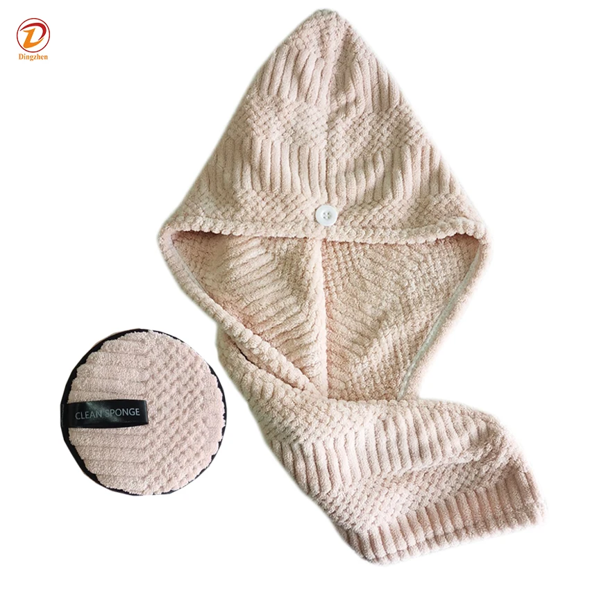 Customized Microfiber Hair Towel Turban Wraps for Women Kids Short Long Wet Curly Hair Drying Super Absorbent Quick Dry Towels