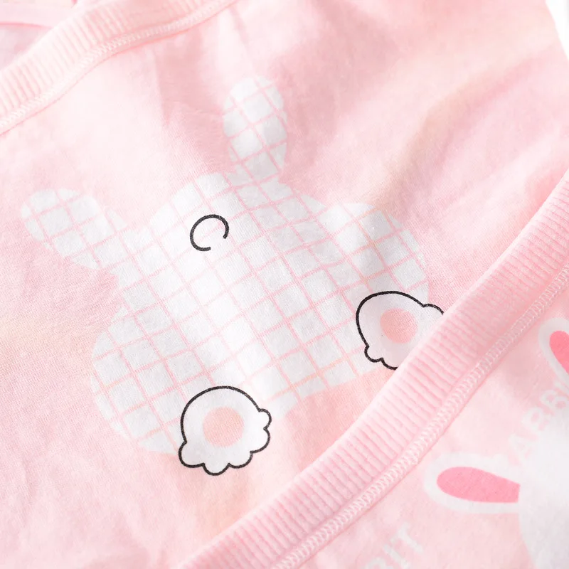 
Hot sale New 4pcs Teenage Panties Rabbit Underpants Young Girl Briefs Comfortable Cotton Pink Panties 