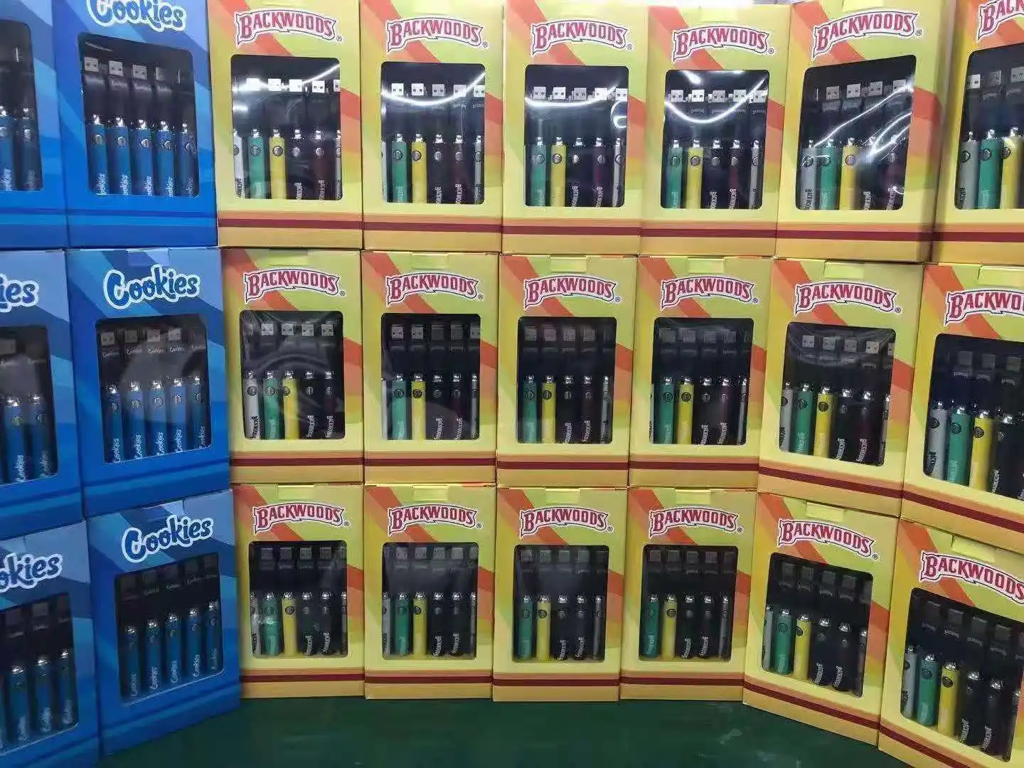 
New twist 1100mah adjustable voltage battery with charger cookie vape 510 battery thread backwood battery 