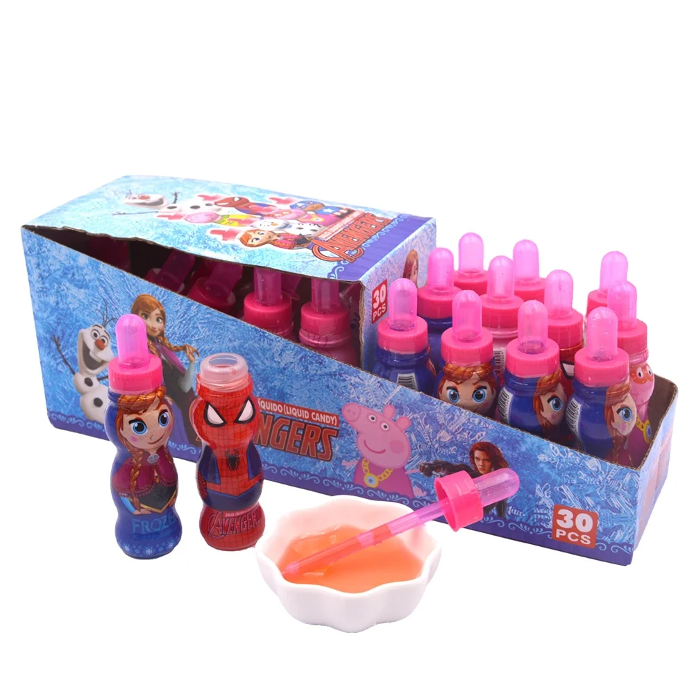 wholesale custom private label halal Cartoon shape sweet fruit jam liquid candy