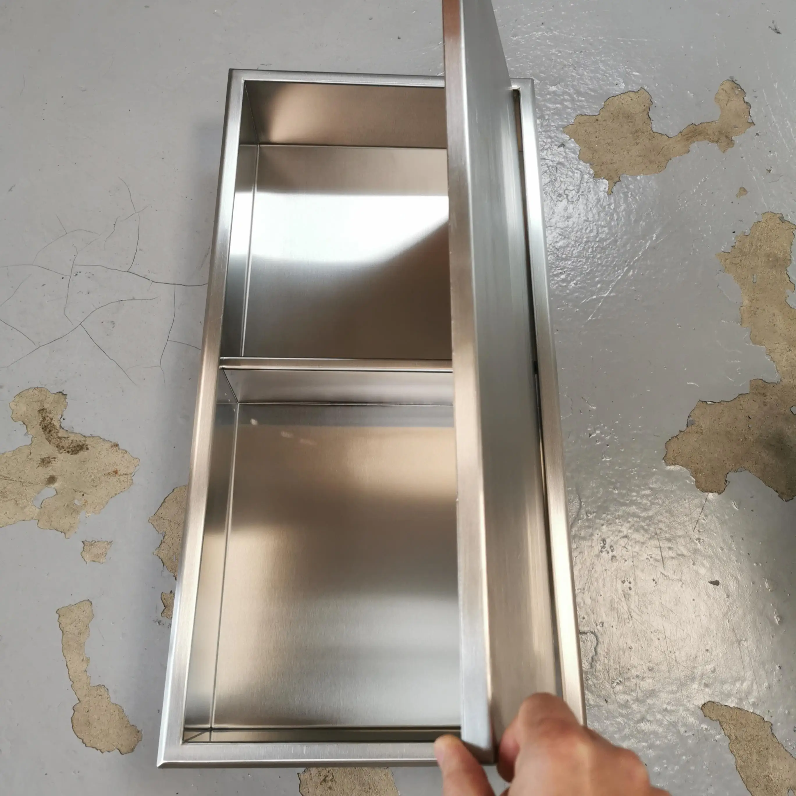 wall products bathroom niche for concrete buildings decor silver wholesale