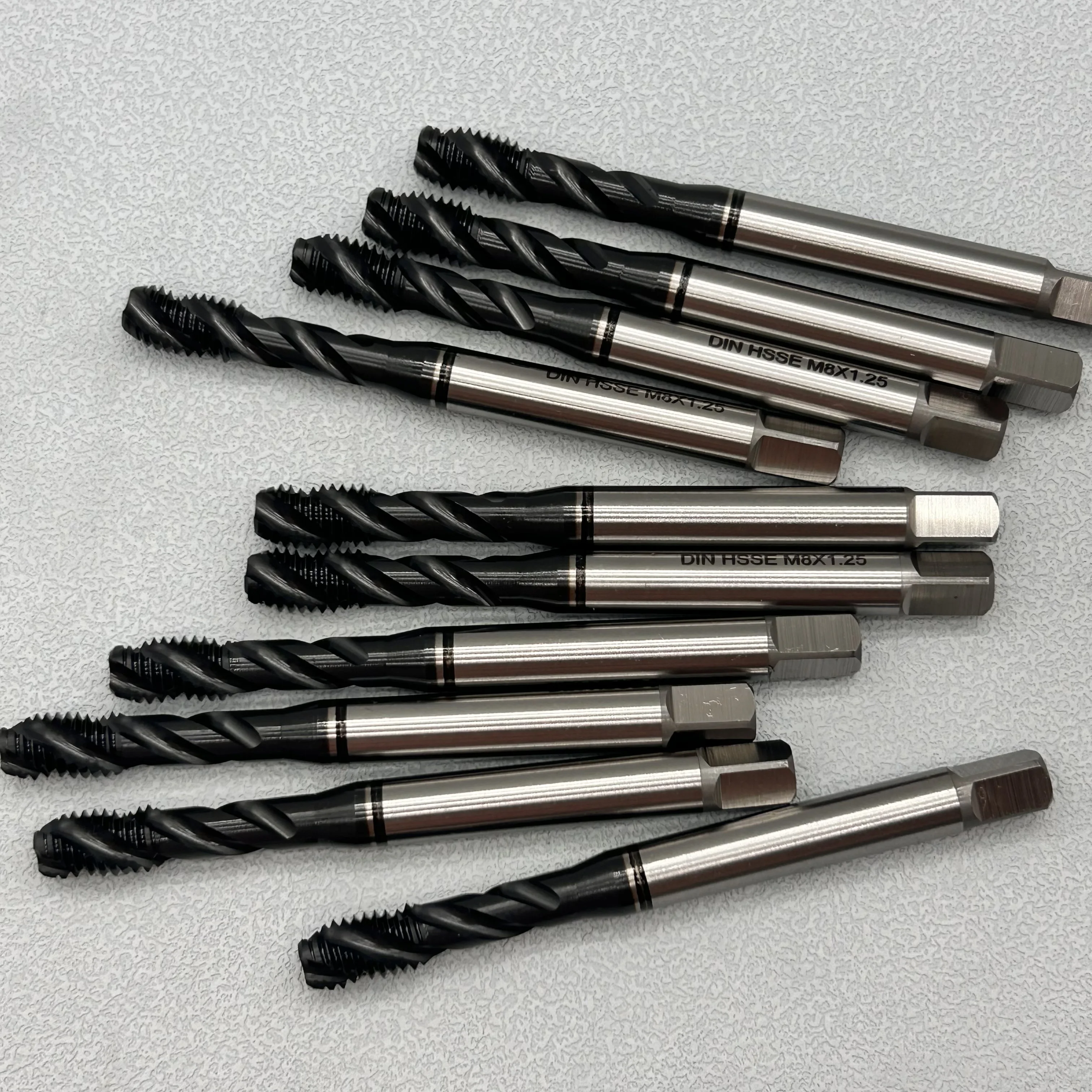 High Professional HSSE HSS M35 Spiral Taps DIN371 M8*1.25 Thread Tap M3 M4 M5 M6 M8 M10 M12