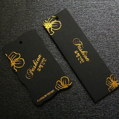 Swingtag High Quality Recycle Cardboard Hang Tags Custom Printed New Shoes Eco-friendly Support For Garment Design Logo Paper