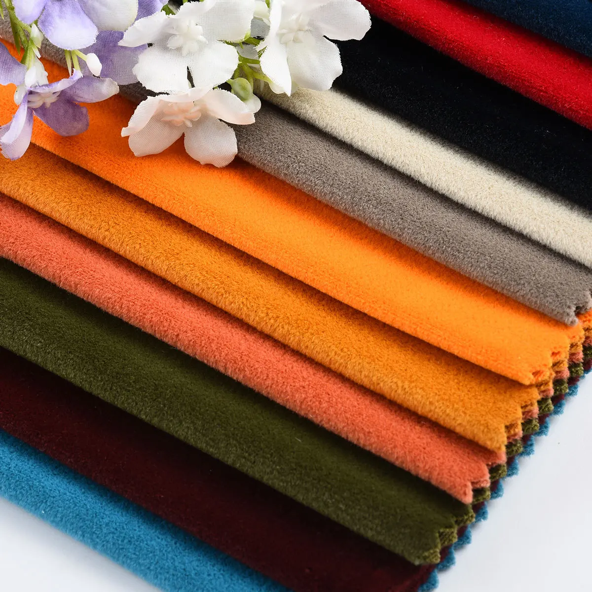 Manufacturers Wholesale Frosted Velvet Spot 250G Cushion Sofa Doll Handbag Fabric