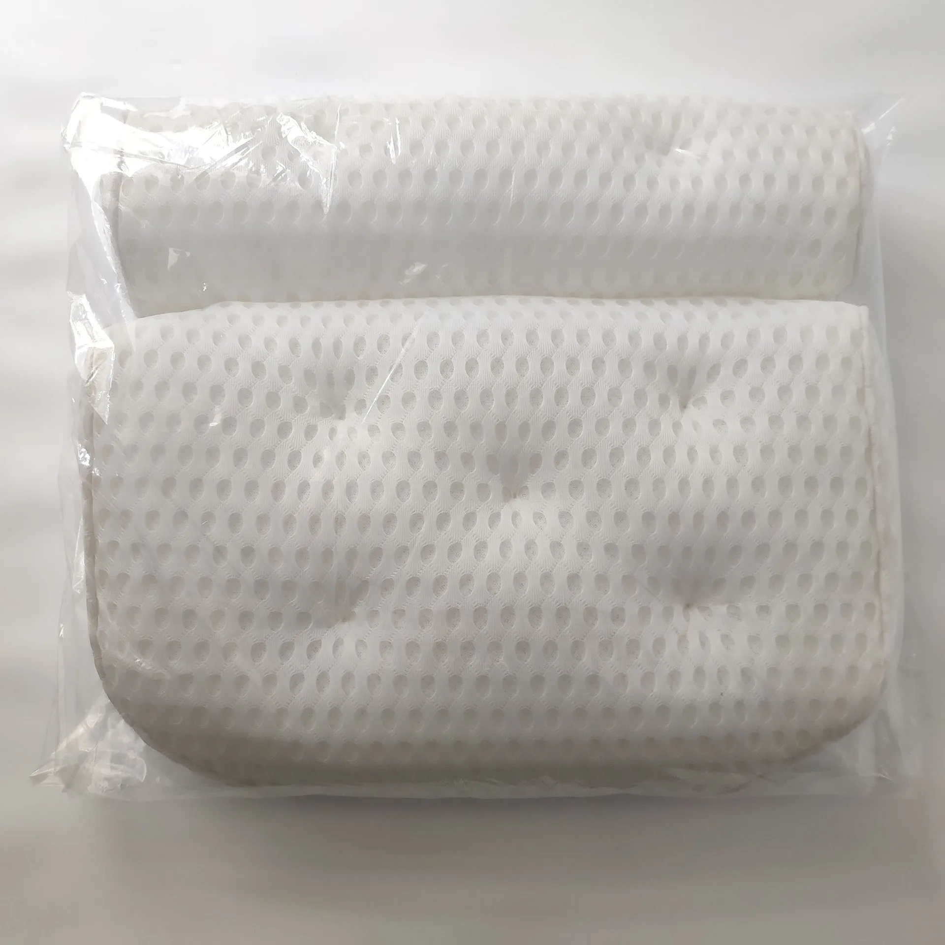 Custom logo Bathtub Pillow Headrest Bath Pillows for Tub Neck and Back Support with Non Slip Suction Cups Spa Bath Cushion