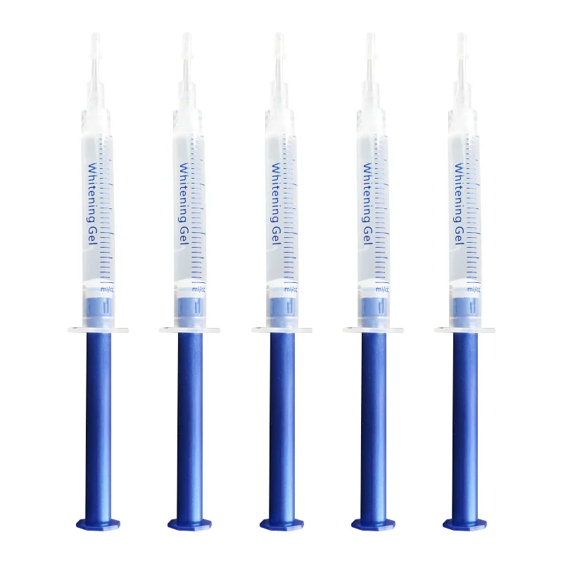 Oral Refreshing Carbamide Peroxide Bleach Tooth Teeth Whitening Gel With OEM 5ML Multi-Flavor Non Peroxide 16% 35%CP