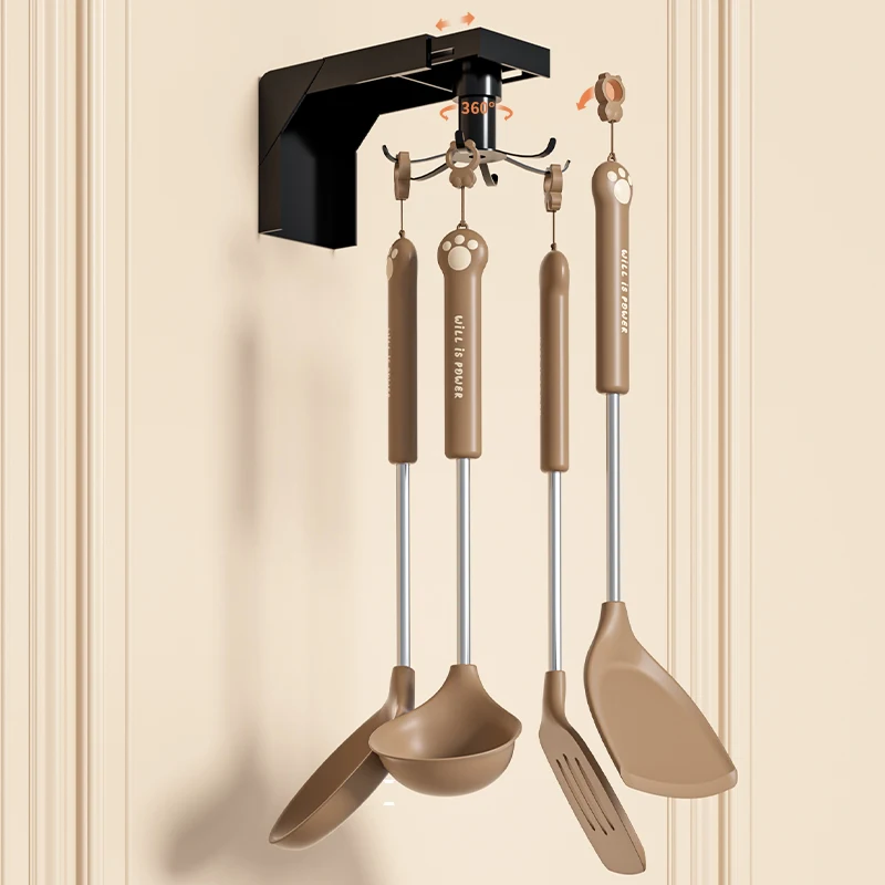 New Cartoon Bear Cooking Tools 5 Pcs Sets Silicone Kitchen Spatulas Set Non Stick Colander Turner Home and Kitchen Accessories