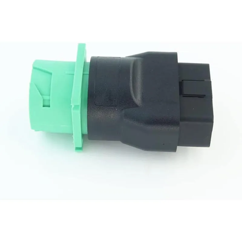 Wholesales 12V 16pin OBD2 OBDII Male to Green J1939 9pin Female Converter Adapter For Trucks