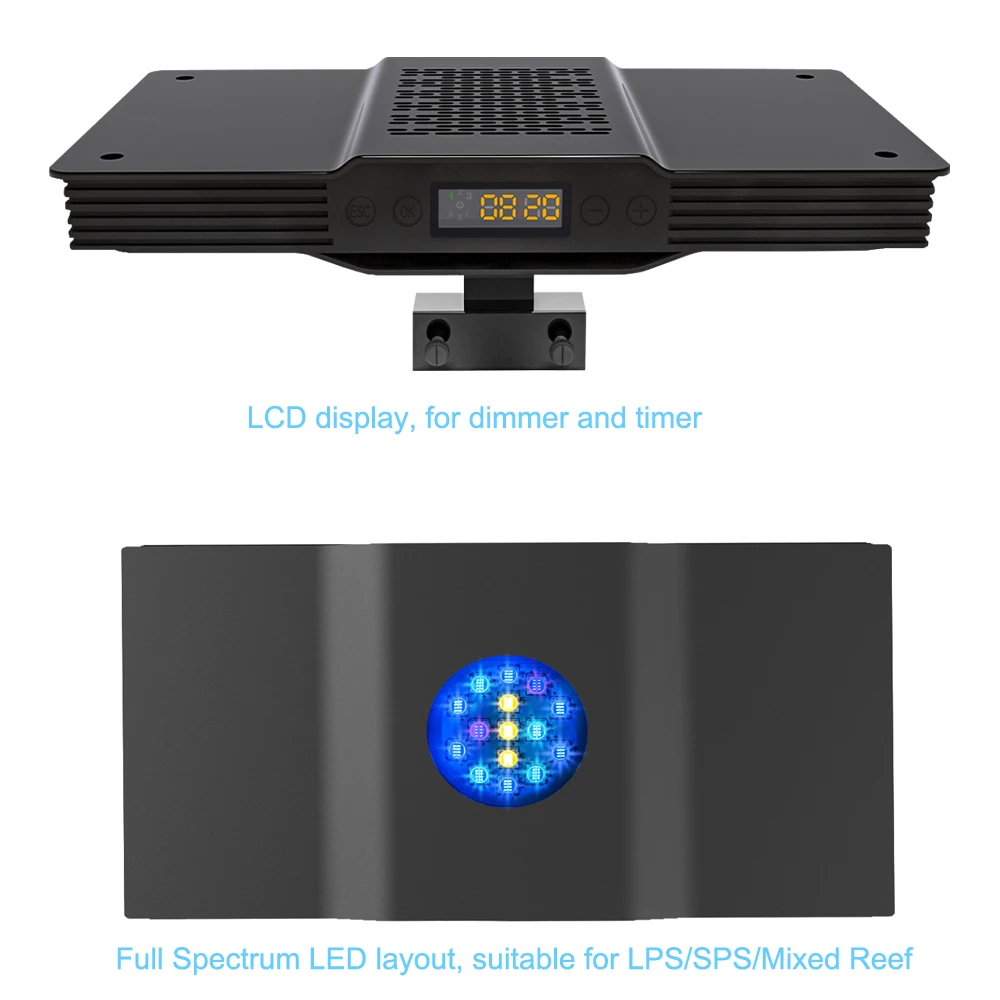 2023 New Aqua Knigt V3 75W Full Spectrum Light-emitting Diode LED Aquarium Light Salt Water Coral Reef Lamp