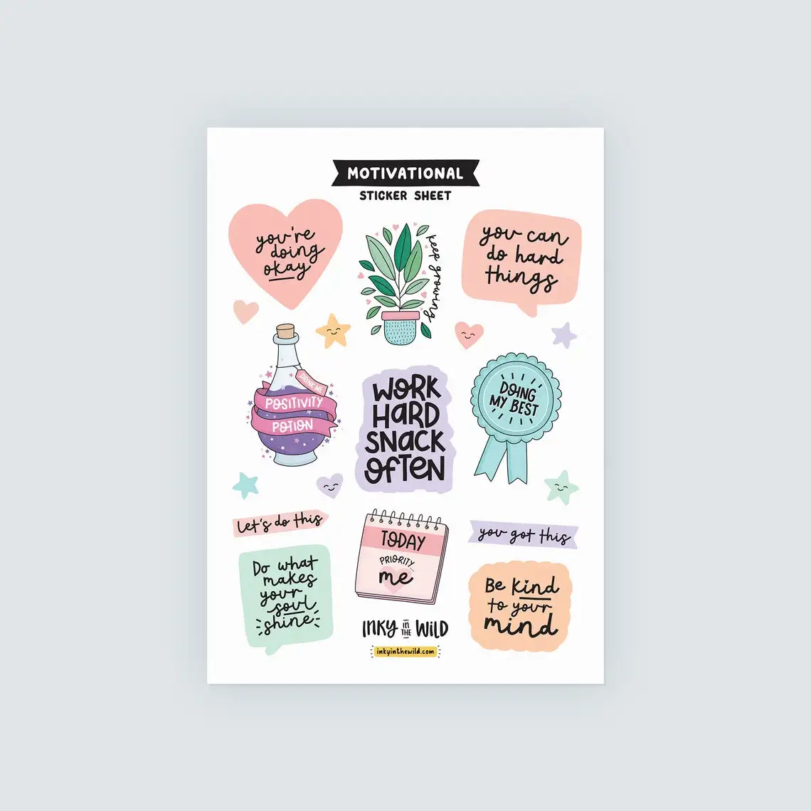 custom print kiss cut kawaii matte paper cute washi sticker sheet
