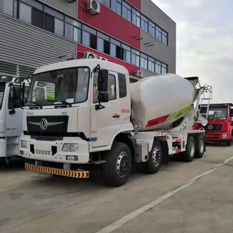 Fast delivery Dongfeng Brand new stock 8x4  12 tyres 12 Cubic 320HP cummins engine cement concrete mixer truck