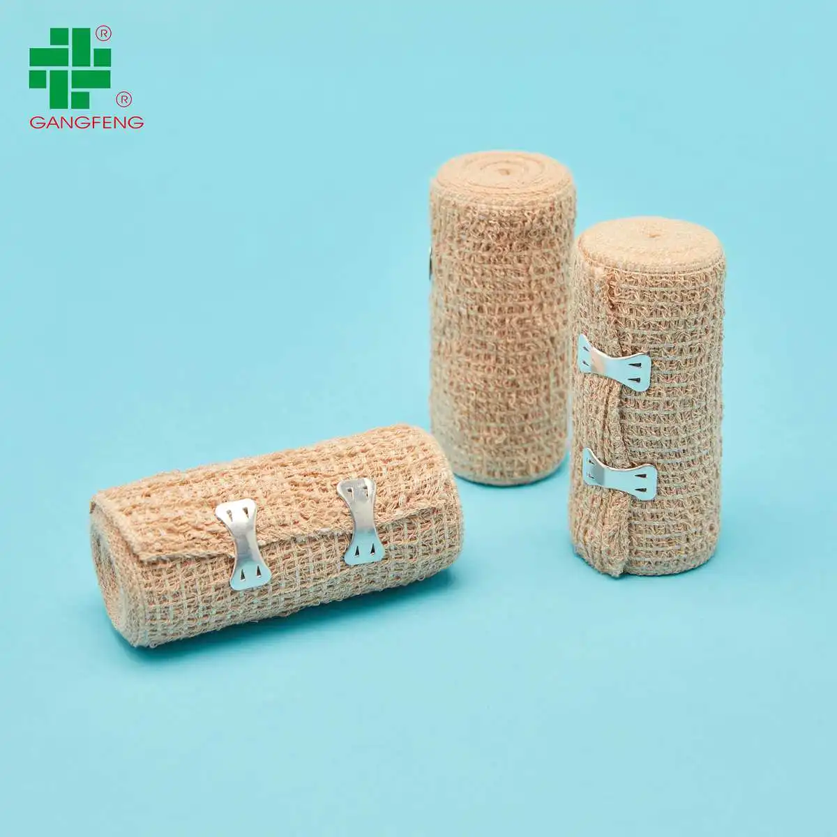 2022 New arrivals b.p quality medical absorbent cotton flesh elastic gauze bandage with clip
