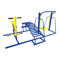 Outdoor Park Fitness Equipment Integrated outdoor Fitness Facility Wab board/ Exercise Bike/ Air Walker
