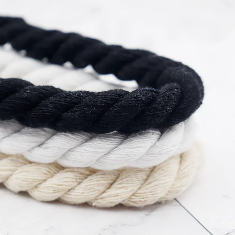 Vintage Outdoor Sports Shoe Lace 10mm round Polyester Cotton Twisted Cord Thick Rope for Outdoor Sports Accessories